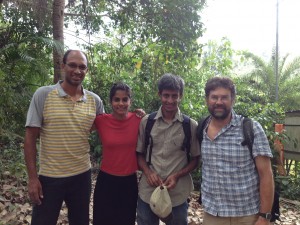 Pictures of Rick and collaborators in India