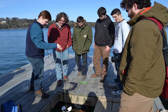 LA students measuring water quality