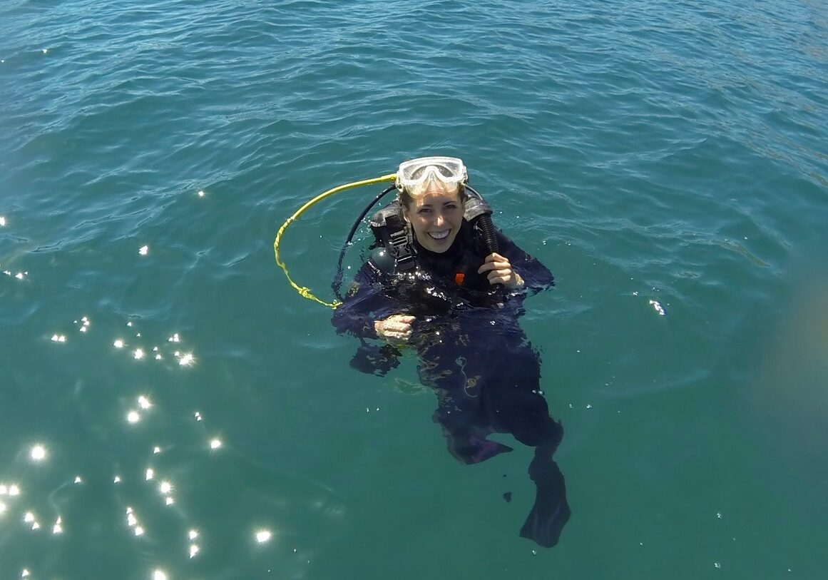 Student scuba diving